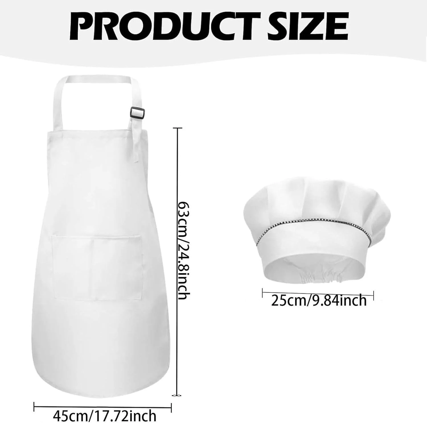 ست پیش بند و کلاه آشپزی کودکانه، پیش بند قابل تنظیم با 2 جیب برای پسران و دختران، پیش بند آشپزخانه و باغبانی برای پخت و پز، نقاشی و کاردستی (7-13 سال) ست پیش بند و کلاه آشپزی کودکانه، پیش بند قابل تنظیم با 2 جیب برای پسران و دختران، پیش بند آشپزخانه و باغبانی برای پخت و پز، نقاشی و کاردستی (7-13 سال)