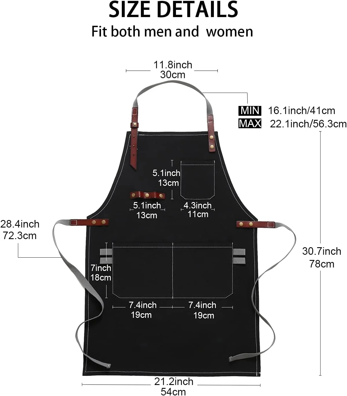 پیشبند کار چرمی کرباسی Ablieve - پیشبند کارگاهی چند منظوره با جیب، پیشبند کار قابل تنظیم آشپزی برای مردان و زنان، ایده های هدیه کار با چوب پیشبند کار چرمی کرباسی Ablieve - پیشبند کارگاهی چند منظوره با جیب، پیشبند کار قابل تنظیم آشپزی برای مردان و زنان، ایده های هدیه کار با چوب