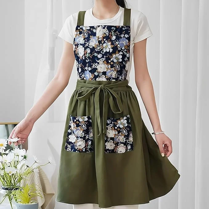 پیش بند زنانه با جیب، پیش بند آشپزی گلدار زیبا با حالت طبیعی لباس، پیش بند قدیمی نقاشی با پارچه ظریف، لباس پیشبند برای آشپزی، پخت، باغبانی، یک سایز پیش بند زنانه با جیب، پیش بند آشپزی گلدار زیبا با حالت طبیعی لباس، پیش بند قدیمی نقاشی با پارچه ظریف، لباس پیشبند برای آشپزی، پخت، باغبانی، یک سایز