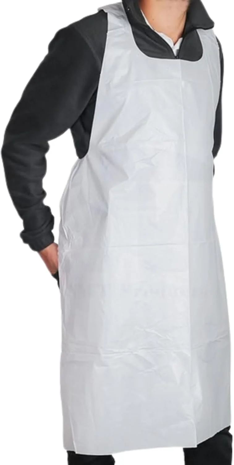 پیش بند یکبار مصرف پلی اتیلن سنگین – بسته 75 عددی – 71 × 117 سانتی متر – ضد آب، سبک وزن، مقاوم در برابر پارگی – طراحی بند دار برای آشپزخانه، نظافت، مصارف پزشکی و کار با مواد غذایی پیش بند یکبار مصرف پلی اتیلن سنگین – بسته 75 عددی – 71 × 117 سانتی متر – ضد آب، سبک وزن، مقاوم در برابر پارگی – طراحی بند دار برای آشپزخانه، نظافت، مصارف پزشکی و کار با مواد غذایی