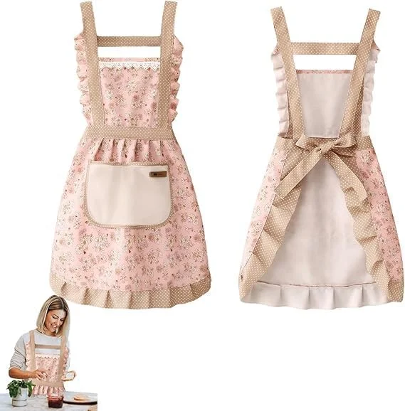 پیش بند آشپزی BIGTHREE، پیش بند پخت و پز زنانه، پیش بند دستمال دار، سایز قابل تنظیم، با حوله دستی و جیب، مناسب برای آشپزی، کباب کردن، پخت، باغبانی و غیره. پیش بند آشپزی BIGTHREE، پیش بند پخت و پز زنانه، پیش بند دستمال دار، سایز قابل تنظیم، با حوله دستی و جیب، مناسب برای آشپزی، کباب کردن، پخت، باغبانی و غیره.