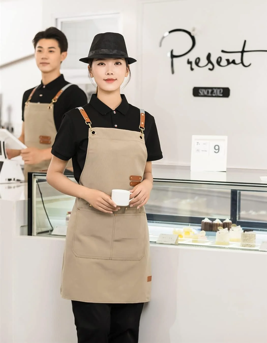 پیش بند آشپزی Beauenty، پیش بند ضربدری کتان با جیب های بزرگ برای زنان و مردان، پیش بند آشپزی قابل تنظیم و بادوام، پیش بند کار ضد آب برای آشپزی، پخت و باغبانی پیش بند آشپزی Beauenty، پیش بند ضربدری کتان با جیب های بزرگ برای زنان و مردان، پیش بند آشپزی قابل تنظیم و بادوام، پیش بند کار ضد آب برای آشپزی، پخت و باغبانی