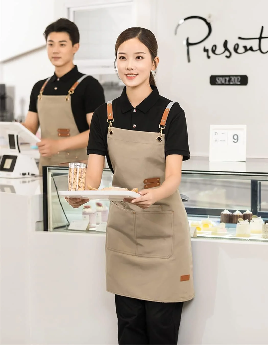 پیش بند آشپزی Beauenty، پیش بند ضربدری کتان با جیب های بزرگ برای زنان و مردان، پیش بند آشپزی قابل تنظیم و بادوام، پیش بند کار ضد آب برای آشپزی، پخت و باغبانی پیش بند آشپزی Beauenty، پیش بند ضربدری کتان با جیب های بزرگ برای زنان و مردان، پیش بند آشپزی قابل تنظیم و بادوام، پیش بند کار ضد آب برای آشپزی، پخت و باغبانی