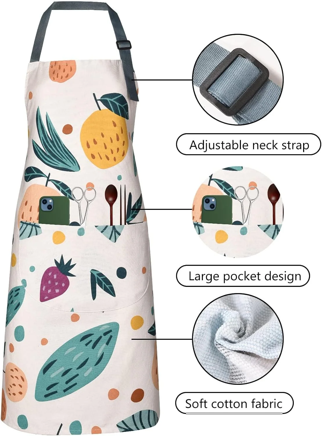 پیش بندهای گلدار آزونی با جیب، 2 عدد پیش بند ضدآب قابل تنظیم نخی برای آشپزی، باغبانی، آرایشگاه، کباب پز و گریل، مدل 1 پیش بندهای گلدار آزونی با جیب، 2 عدد پیش بند ضدآب قابل تنظیم نخی برای آشپزی، باغبانی، آرایشگاه، کباب پز و گریل، مدل 1