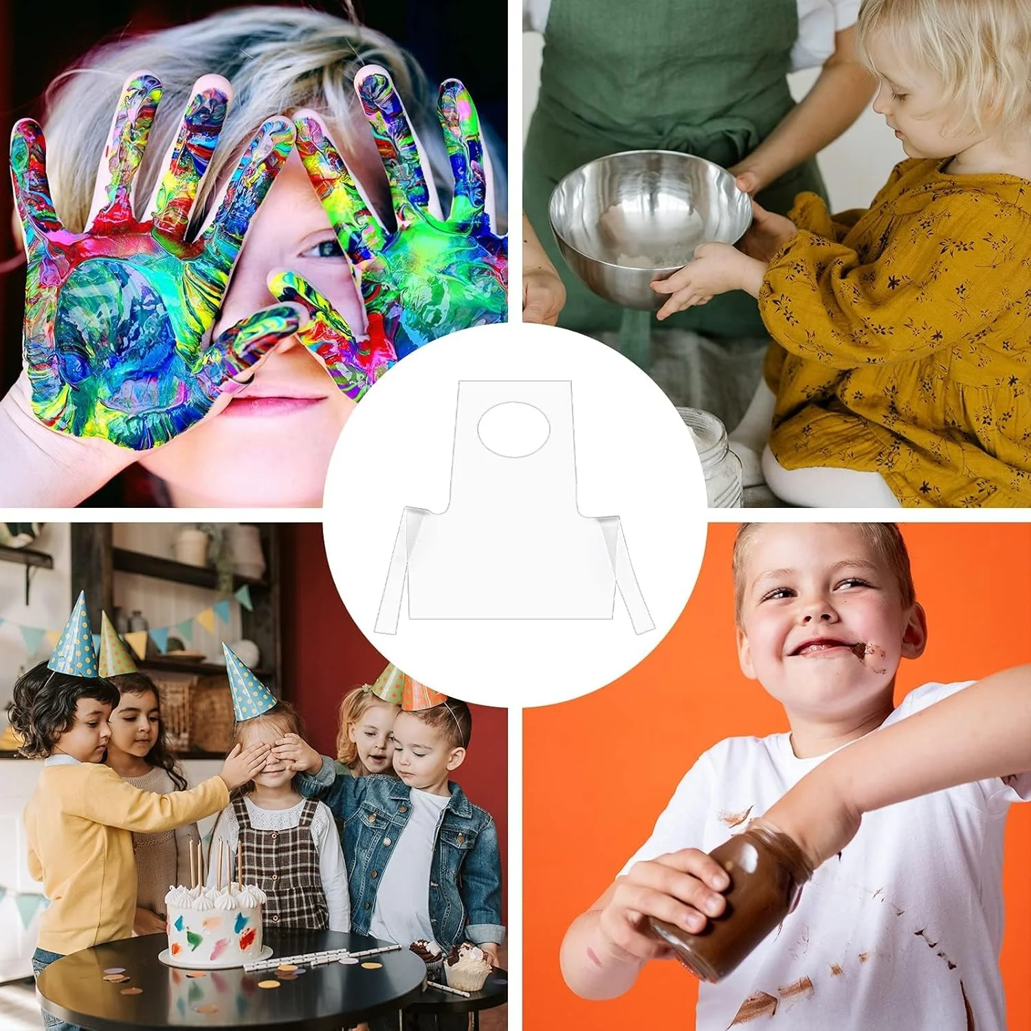 پیشبند یکبار مصرف شفاف ضد آب BIGTHREE، 100 عددی، پیشبند یکبار مصرف ضد آب و ضد روغن، پیشبند هنرمند کودک مناسب برای آشپزخانه، کلاس درس، رویدادهای اجتماعی، مهمانی، صنایع دستی و نقاشی هنری پیشبند یکبار مصرف شفاف ضد آب BIGTHREE، 100 عددی، پیشبند یکبار مصرف ضد آب و ضد روغن، پیشبند هنرمند کودک مناسب برای آشپزخانه، کلاس درس، رویدادهای اجتماعی، مهمانی، صنایع دستی و نقاشی هنری