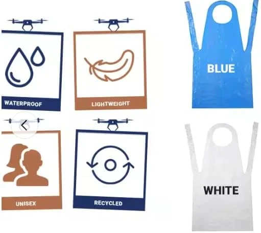 پیشبند یکبار مصرف پلاستیکی شفاف پلی اتیلن اکو کر (بسته 100 عددی) - ضد آب، پیشبندهای پلی اتیلن ساده - سایز مناسب همه - ایده آل برای سرو غذا، نقاشی کودکان و بزرگسالان، آشپزی و موارد دیگر پیشبند یکبار مصرف پلاستیکی شفاف پلی اتیلن اکو کر (بسته 100 عددی) - ضد آب، پیشبندهای پلی اتیلن ساده - سایز مناسب همه - ایده آل برای سرو غذا، نقاشی کودکان و بزرگسالان، آشپزی و موارد دیگر