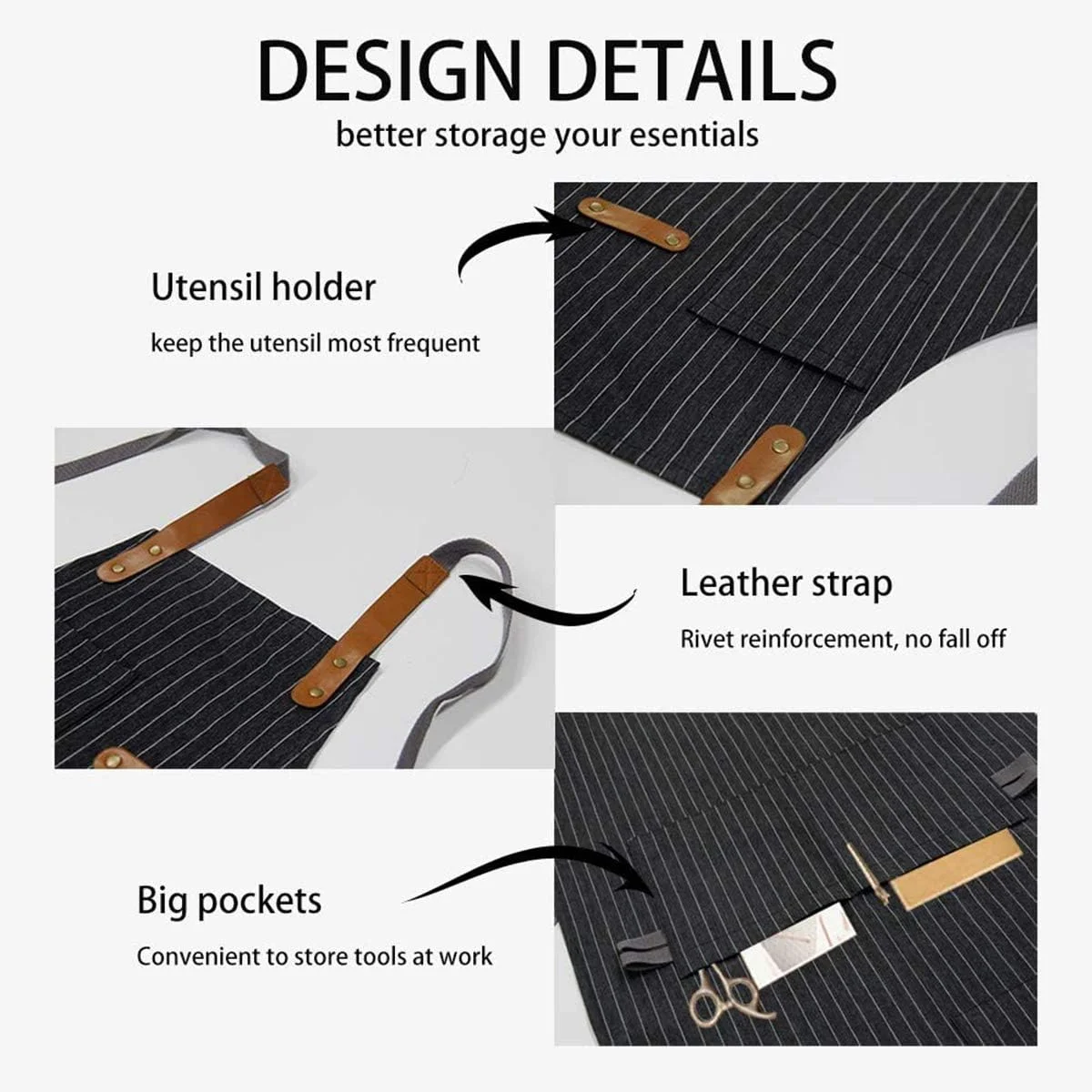 پیش بند آشپزی بوم پنبه ای DELFINO مناسب برای آشپز، آرایشگر، کارگاه، پخت و پز، با بند ضربدری در پشت، دارای جیب، برای زنان و مردان (خاکی) هدیه برای تولد، روز ولنتاین، روز شکرگزاری، کریسمس پیش بند آشپزی بوم پنبه ای DELFINO مناسب برای آشپز، آرایشگر، کارگاه، پخت و پز، با بند ضربدری در پشت، دارای جیب، برای زنان و مردان (خاکی) هدیه برای تولد، روز ولنتاین، روز شکرگزاری، کریسمس