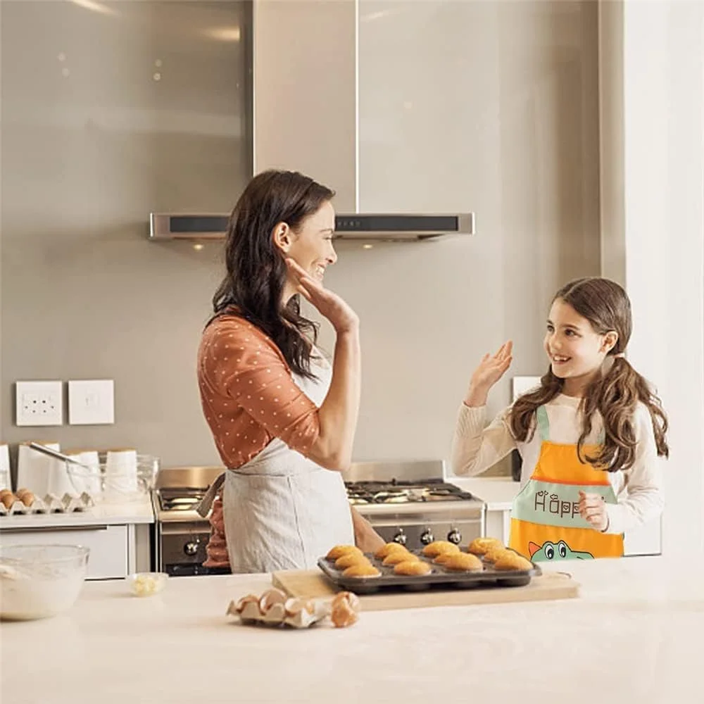 پیشبند طرح دایناسور کودکانه ELECDON، پیشبند هنری بچگانه با جیب، ضد آب و قابل تنظیم برای آشپزی، پخت، نقاشی، پیشبند هنرمندان، پیشبند آشپزخانه برای غذا دادن به پسران و دختران پیشبند طرح دایناسور کودکانه ELECDON، پیشبند هنری بچگانه با جیب، ضد آب و قابل تنظیم برای آشپزی، پخت، نقاشی، پیشبند هنرمندان، پیشبند آشپزخانه برای غذا دادن به پسران و دختران