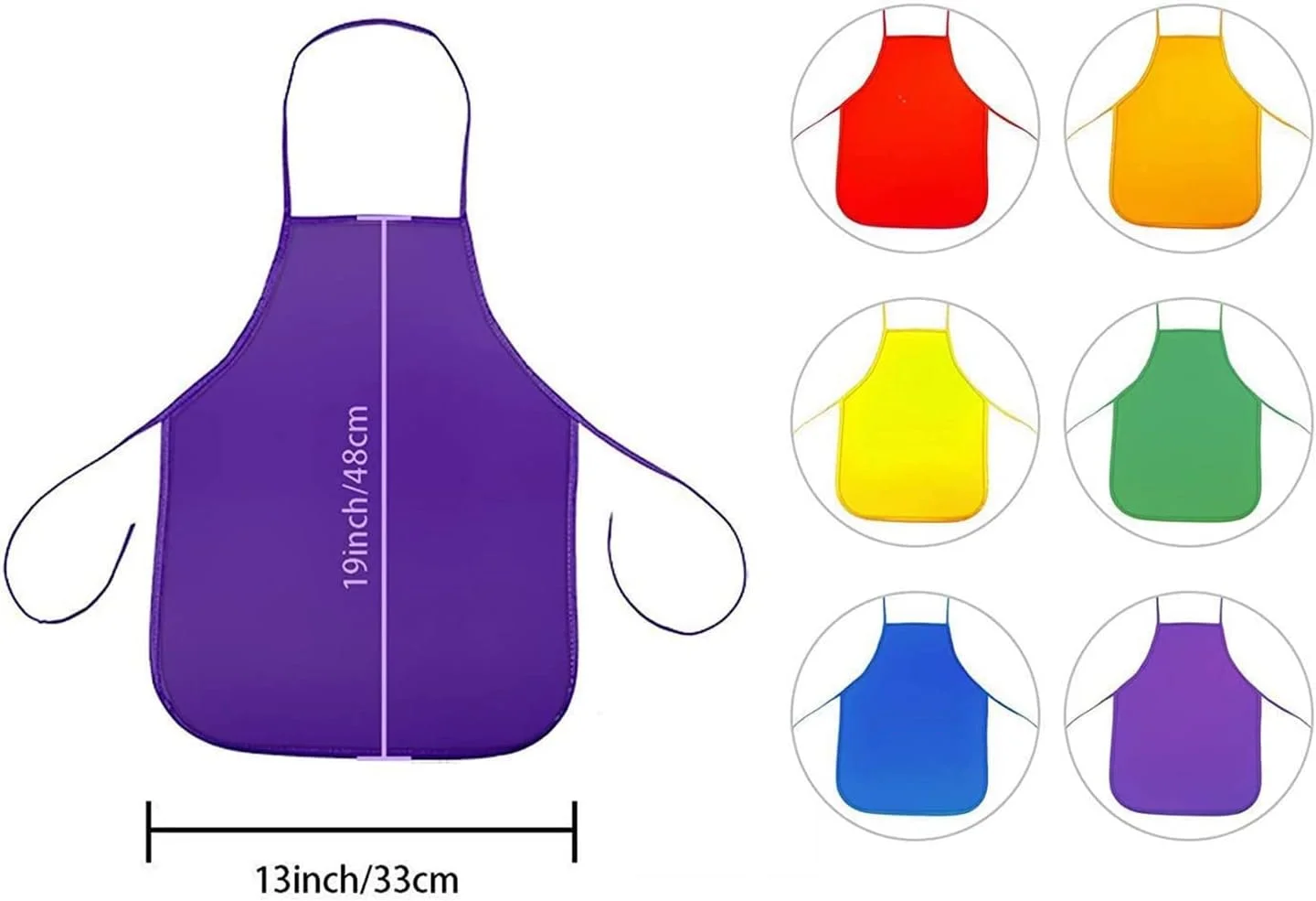 پیشبند بچه گانه اکسپرس شاپ برای کودکان هنرمند، پیشبند پارچه ای برای آشپزخانه، کلاس درس، رویدادهای اجتماعی، صنایع دستی و فعالیت نقاشی هنری، 12 عدد (سبز، قرمز، بنفش، زرد، نارنجی، قرمز، آبی) پیشبند بچه گانه اکسپرس شاپ برای کودکان هنرمند، پیشبند پارچه ای برای آشپزخانه، کلاس درس، رویدادهای اجتماعی، صنایع دستی و فعالیت نقاشی هنری، 12 عدد (سبز، قرمز، بنفش، زرد، نارنجی، قرمز، آبی)