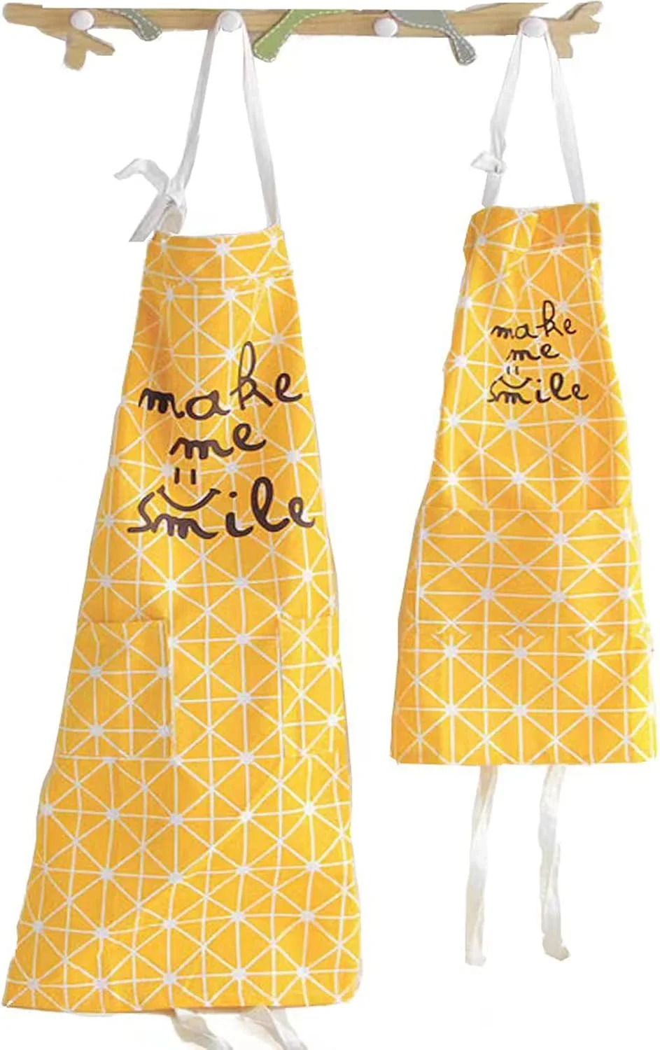 ست 2 عددی پیش بند پنبه ای مناسب مادر و کودک، پیش بند هنرمند خلاق با جیب، کمک کننده عالی در زندگی روزمره، ست هماهنگ برای آشپزی، پخت، نقاشی، باغبانی مادر و فرزند