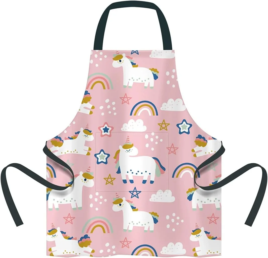 پیشبند هنری کودکان KASTWAVE با جیب، پیشبند نخی کودکان، پیشبند هنرمندان کودک، پیشبند آشپزی نقاشی باغبانی پخت بیب نوزاد کودک