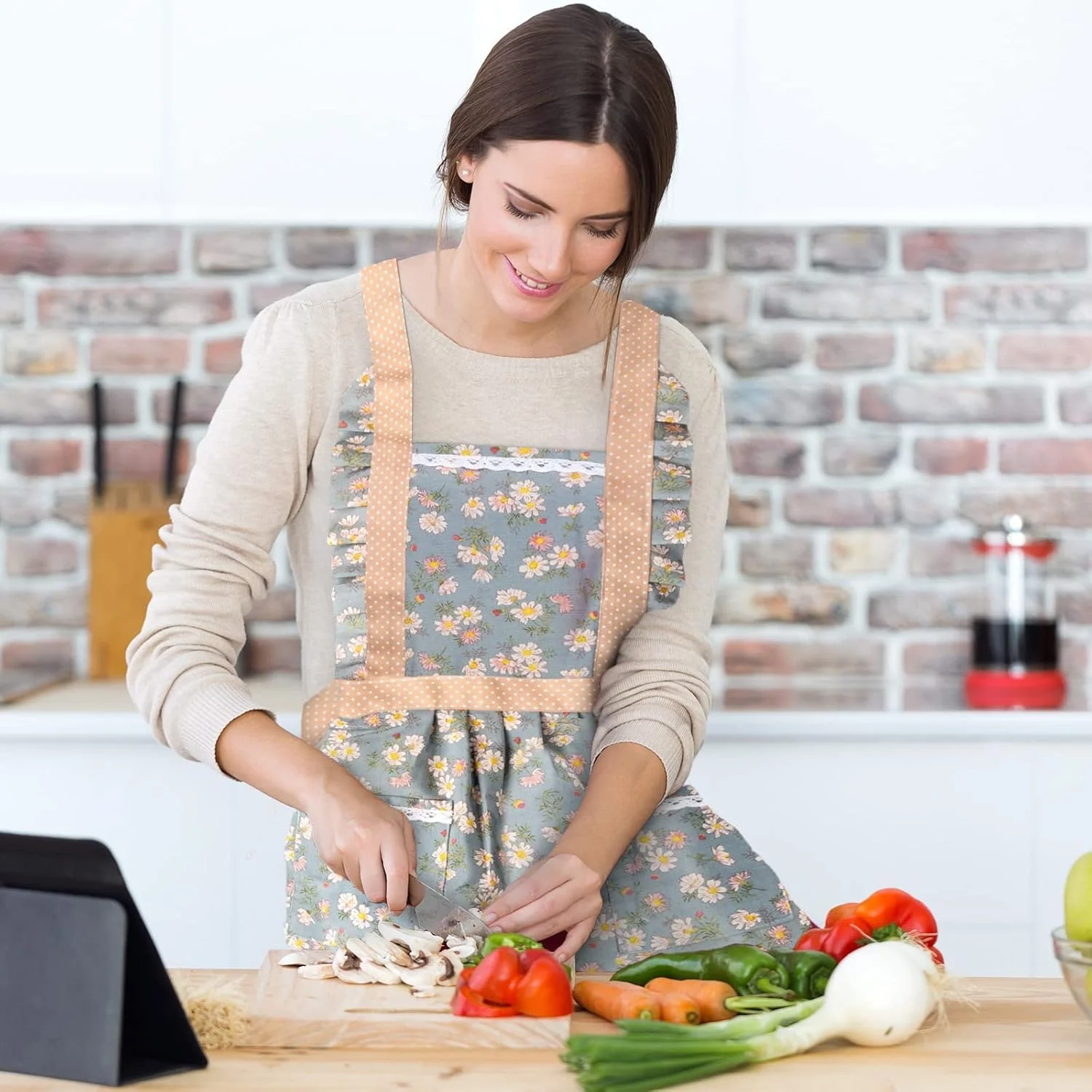 پیش بند شخصی سازی شده SYOSI برای زنان، پیش بند ضد آب قابل تنظیم برای آشپزی، پخت، کباب پز، کارهای خانه، پیش بند آشپزخانه برای زنان، هدیه روز مادر، 2 عدد پیش بند شخصی سازی شده SYOSI برای زنان، پیش بند ضد آب قابل تنظیم برای آشپزی، پخت، کباب پز، کارهای خانه، پیش بند آشپزخانه برای زنان، هدیه روز مادر، 2 عدد