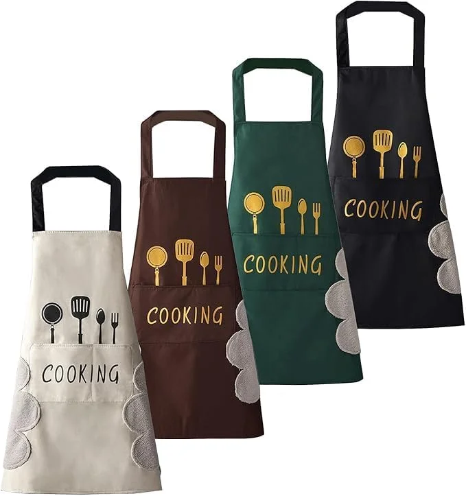 ست 4 عددی پیش بند آشپزخانه ضد آب زنانه برای پخت و پز