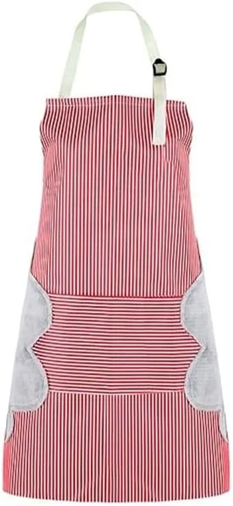 پیش بند آشپزخانه قابل تنظیم YANEK با دو حوله مخملی مرجانی دوخته شده، دارای جیب، بادوام، مناسب برای آشپزخانه منزل، رستوران باربیکیو، پیش بند سرآشپز، پیش بند پخت و پز، باغبانی پیش بند آشپزخانه قابل تنظیم YANEK با دو حوله مخملی مرجانی دوخته شده، دارای جیب، بادوام، مناسب برای آشپزخانه منزل، رستوران باربیکیو، پیش بند سرآشپز، پیش بند پخت و پز، باغبانی