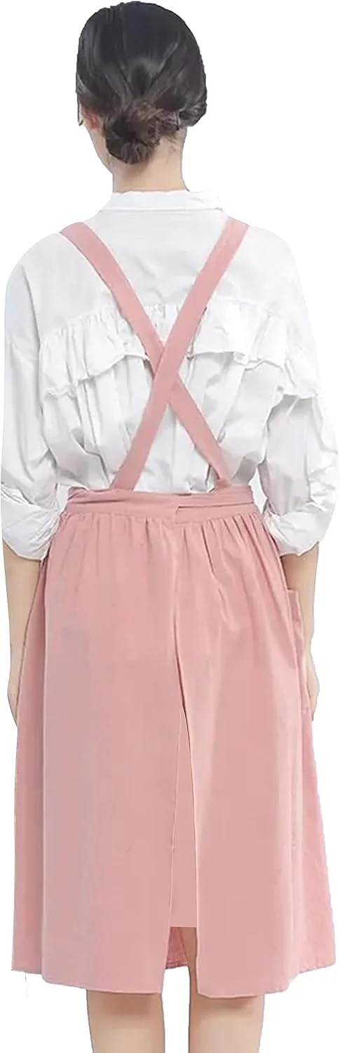 پیش بند آشپزخانه زنانه YANEK از جنس کتان و پنبه، بادوام، قابل شستشو، راحت و با جیب و بند قابل تنظیم؛ ایده آل برای پخت و پز، نانوایی، گل فروشی، کار و نظافت پیش بند آشپزخانه زنانه YANEK از جنس کتان و پنبه، بادوام، قابل شستشو، راحت و با جیب و بند قابل تنظیم؛ ایده آل برای پخت و پز، نانوایی، گل فروشی، کار و نظافت