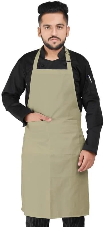 پیش بند آشپزخانه بلند YANEK | مناسب برای آقایان و بانوان | پیش بند قابل تنظیم آشپزی با جیب و سگک قابل تنظیم | برای خانه، رستوران، کافه، هتل، نانوایی، سالن پیش بند آشپزخانه بلند YANEK | مناسب برای آقایان و بانوان | پیش بند قابل تنظیم آشپزی با جیب و سگک قابل تنظیم | برای خانه، رستوران، کافه، هتل، نانوایی، سالن