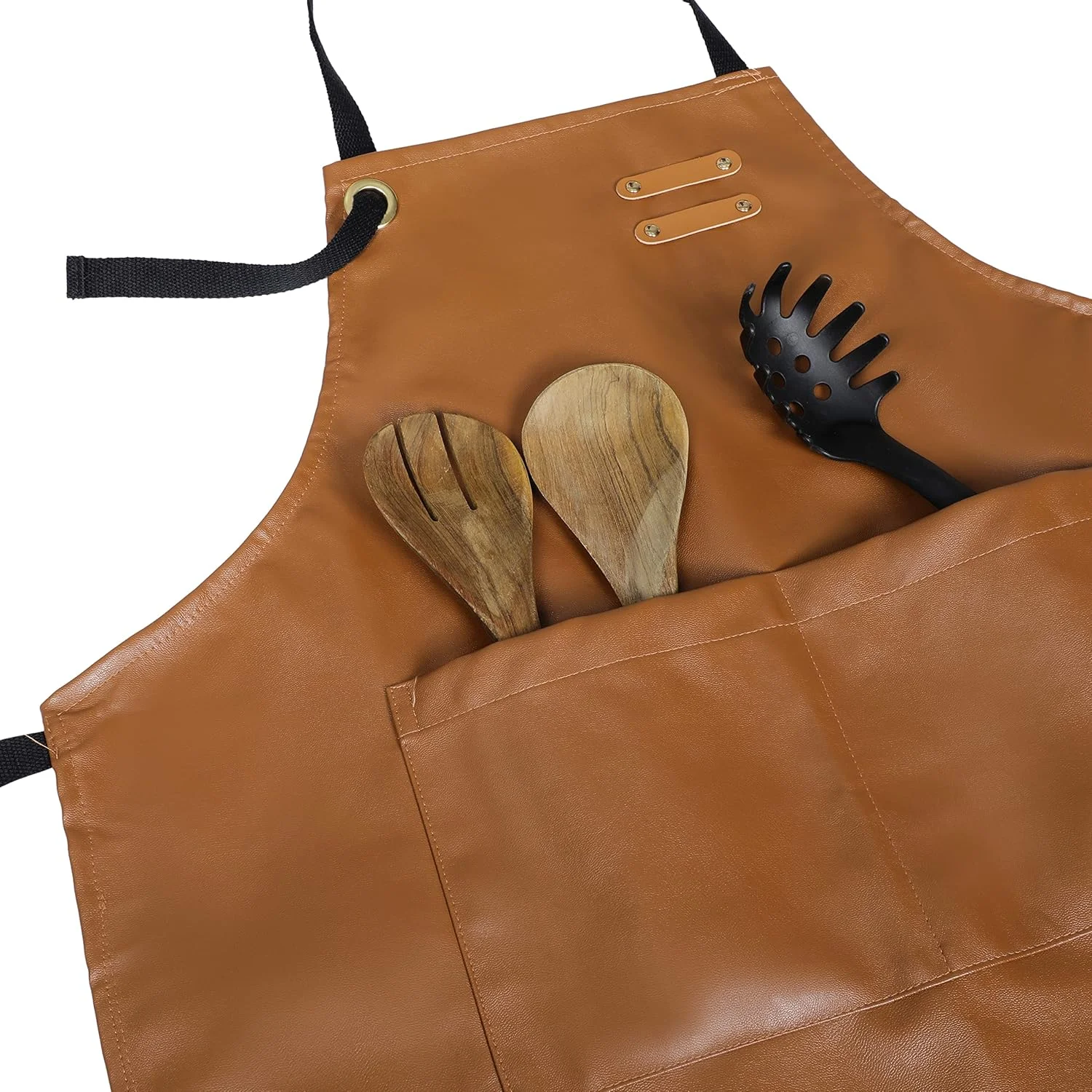 پیش بند چرمی ضد آب آشپزی YANEK با جیب | پیش بند چرمی - حرفه ای و مقاوم برای خانه، آشپزخانه، باربیکیو، کافی شاپ | 2 جیب، بند قابل تنظیم (قهوه ای) پیش بند چرمی ضد آب آشپزی YANEK با جیب | پیش بند چرمی - حرفه ای و مقاوم برای خانه، آشپزخانه، باربیکیو، کافی شاپ | 2 جیب، بند قابل تنظیم (قهوه ای)