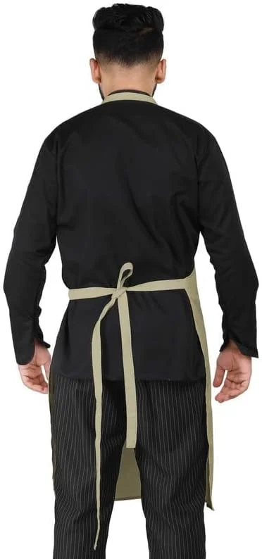 پیش بند آشپزخانه بلند YANEK | مناسب برای آقایان و بانوان | پیش بند قابل تنظیم آشپزی با جیب و سگک قابل تنظیم | برای خانه، رستوران، کافه، هتل، نانوایی، سالن پیش بند آشپزخانه بلند YANEK | مناسب برای آقایان و بانوان | پیش بند قابل تنظیم آشپزی با جیب و سگک قابل تنظیم | برای خانه، رستوران، کافه، هتل، نانوایی، سالن