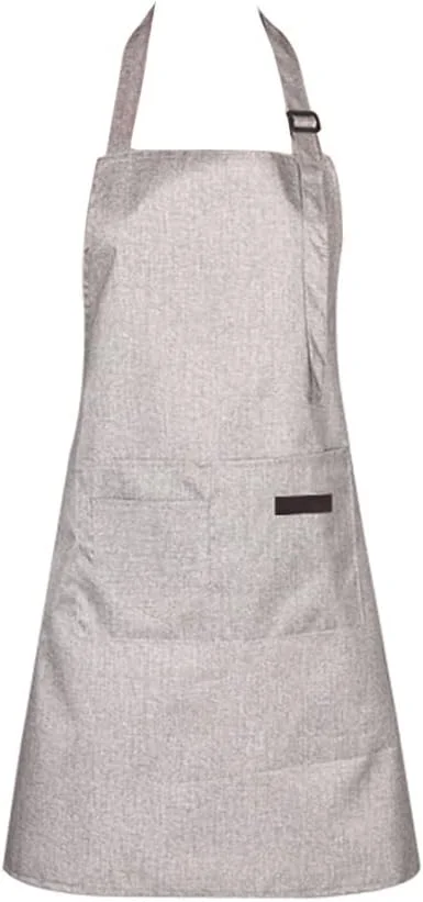 پیش بند آشپزی پلی استر YU WELL، پیش بند آشپزخانه قابل تنظیم، نرم، ضد آب و ضد لک با جیب برای زنان و مردان پیش بند آشپزی پلی استر YU WELL، پیش بند آشپزخانه قابل تنظیم، نرم، ضد آب و ضد لک با جیب برای زنان و مردان