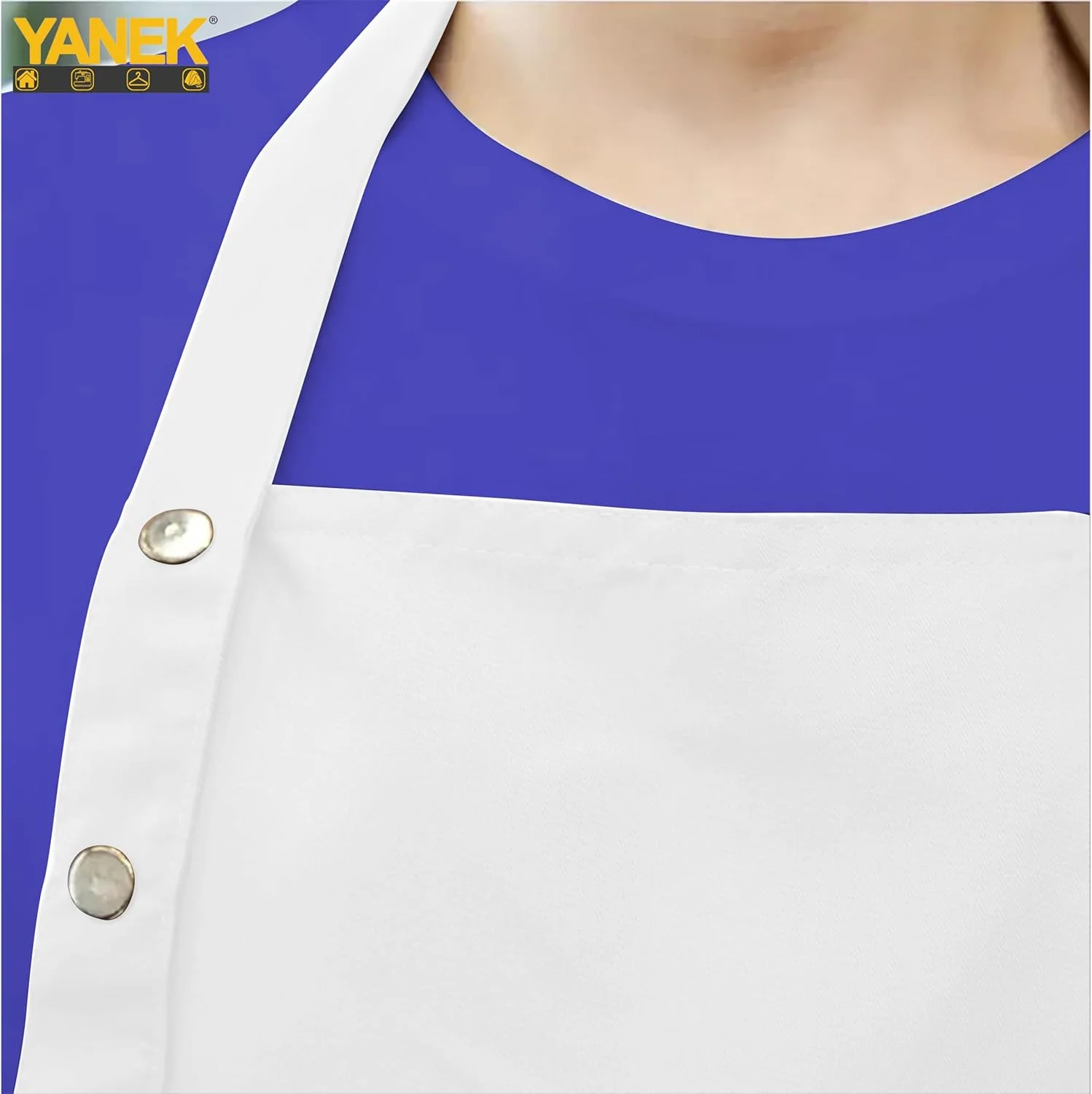 پیش بند آشپزخانه قابل تنظیم یانک برای زنان و مردان - پیش بند بوم ضد آب با جیب، ایده آل برای خانه، رستوران و قهوه خانه پیش بند آشپزخانه قابل تنظیم یانک برای زنان و مردان - پیش بند بوم ضد آب با جیب، ایده آل برای خانه، رستوران و قهوه خانه