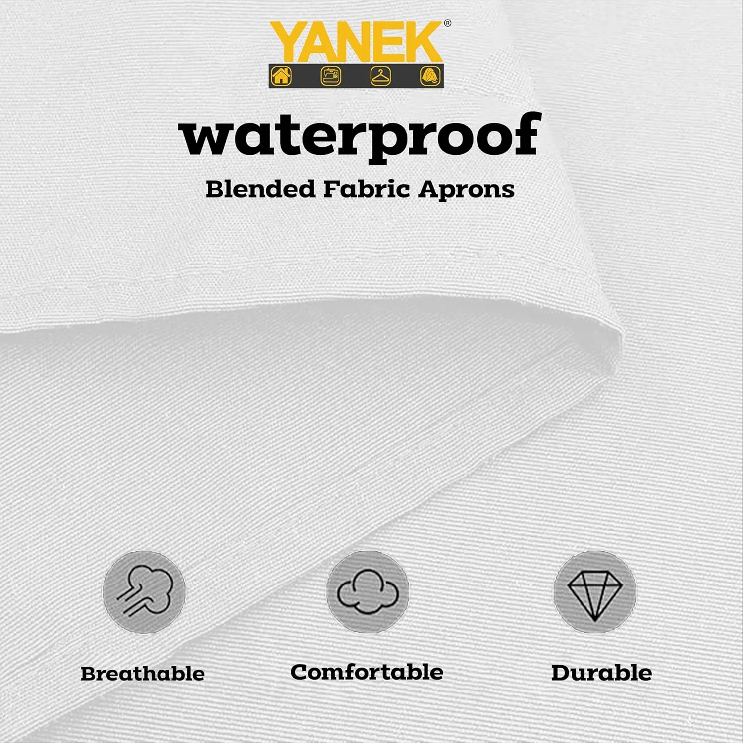 پیش بند آشپزخانه قابل تنظیم یانک برای زنان و مردان - پیش بند بوم ضد آب با جیب، ایده آل برای خانه، رستوران و قهوه خانه پیش بند آشپزخانه قابل تنظیم یانک برای زنان و مردان - پیش بند بوم ضد آب با جیب، ایده آل برای خانه، رستوران و قهوه خانه