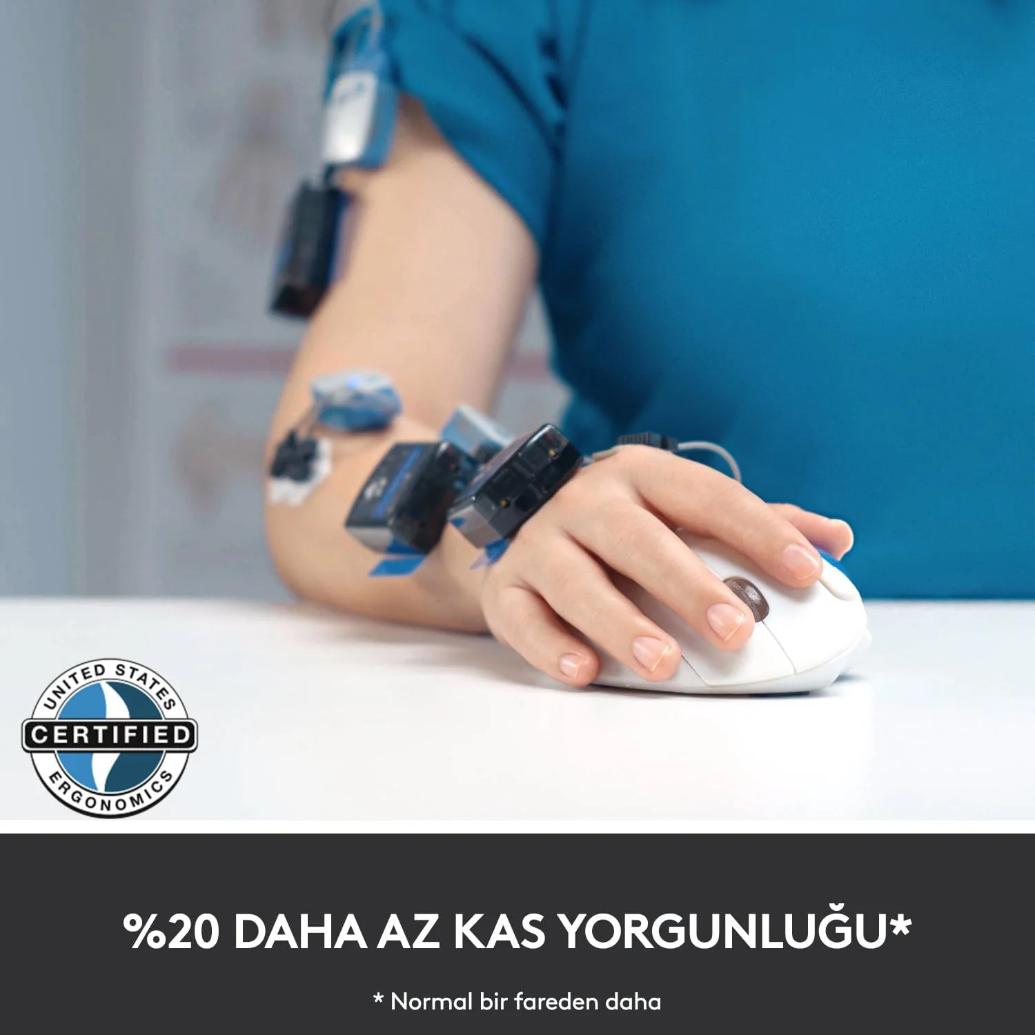 توپک حرکتی بی‌سیم پیشرفته لاجیتک MX ERGO برای کامپیوترهای شخصی و مک، مدل 910-005179