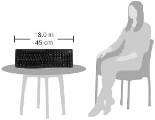 مجموعه کیبورد و ماوس بی‌سیم لاجیتک MK270 برای ویندوز، بی‌سیم 2.4 گیگاهرتز، ماوس جمع و جور، 8 کلید میانبر چندرسانه‌ای، عمر باتری 2 ساله، برای کامپیوتر، لپ‌تاپ، طرح‌بندی QWERTY انگلیسی بریتانیایی - مشکی