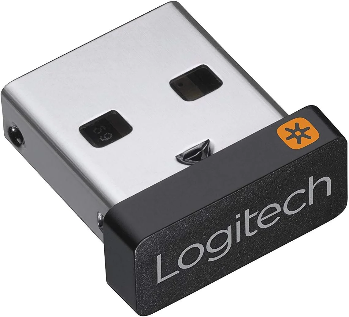 گیرنده USB یونیفایینگ لاجیتک، فناوری بیسیم 2.4 گیگاهرتز، دوشاخه USB سازگار با تمام دستگاههای یونیفایینگ لاجیتک مانند ماوس و کیبورد بیسیم، PC/Mac/Laptop - مشکی گیرنده USB یونیفایینگ لاجیتک، فناوری بیسیم 2.4 گیگاهرتز، دوشاخه USB سازگار با تمام دستگاههای یونیفایینگ لاجیتک مانند ماوس و کیبورد بیسیم، PC/Mac/Laptop - مشکی