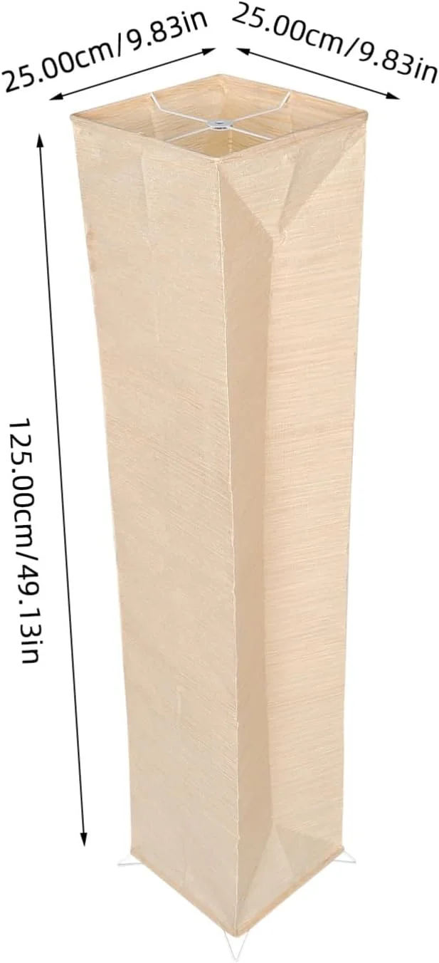 آباژور کاغذی ژاپنی FRCOLOR، محافظ تاشو جایگزین برای چراغ ایستاده اتاق نشیمن و اتاق خواب