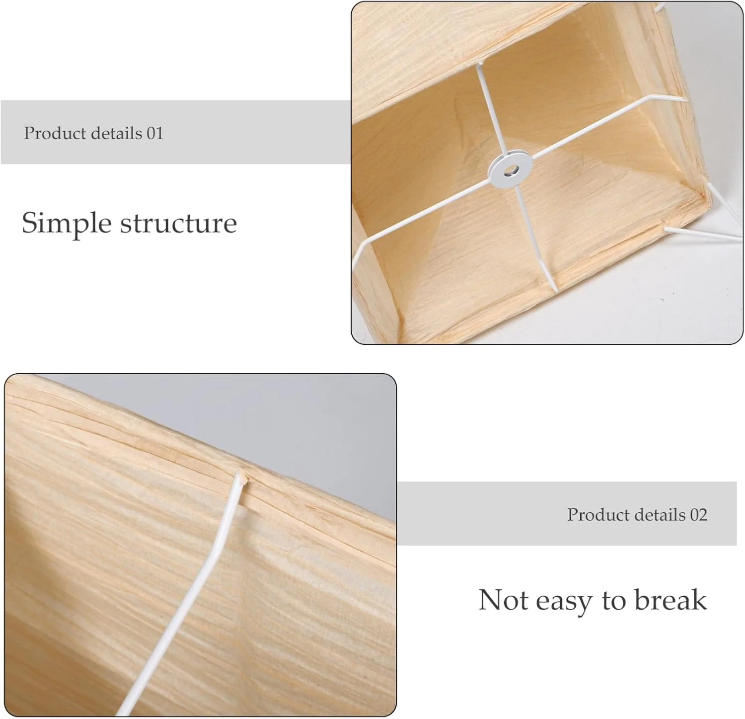 آباژور کاغذی ژاپنی FRCOLOR، محافظ تاشو جایگزین برای چراغ ایستاده اتاق نشیمن و اتاق خواب