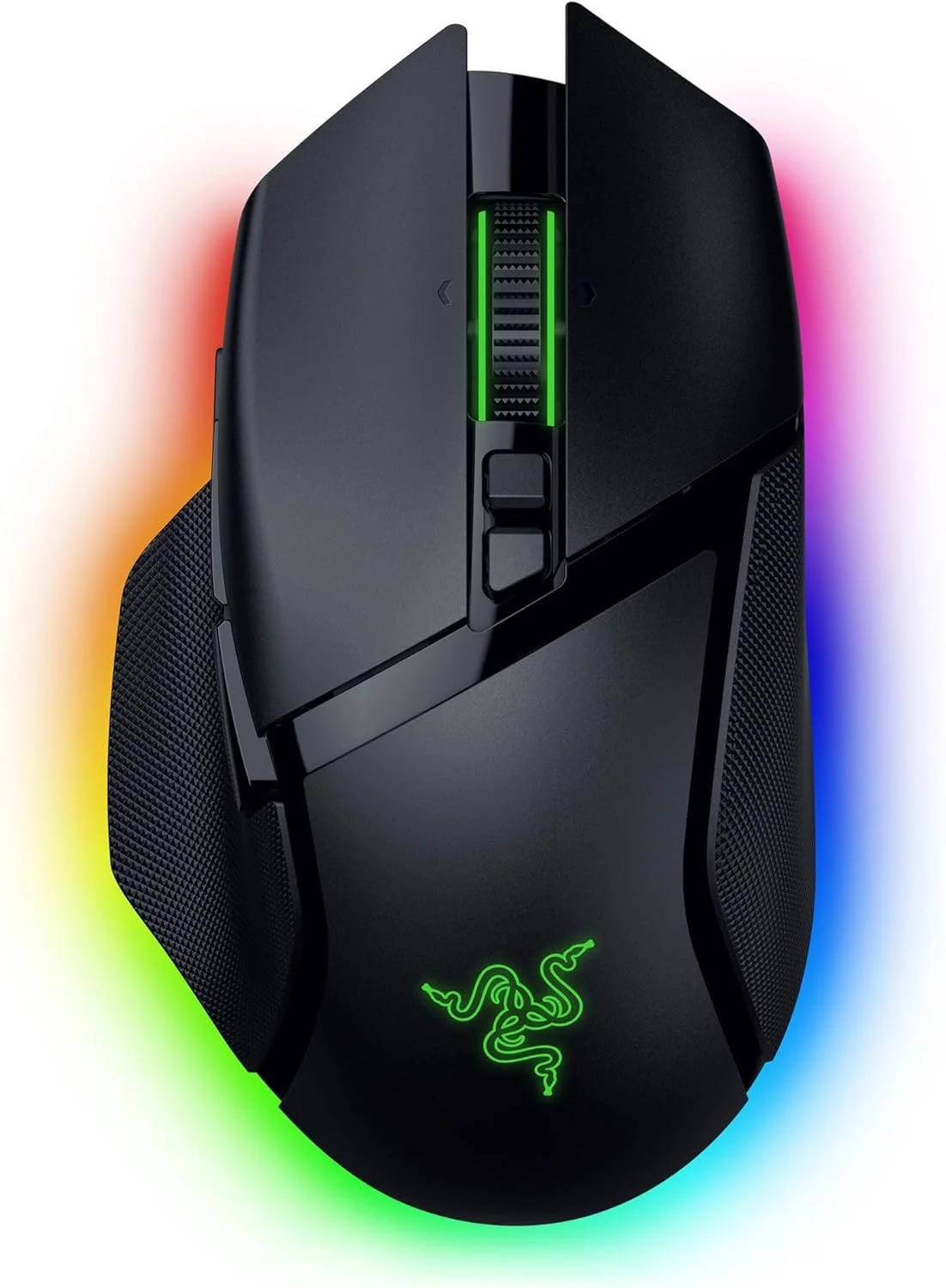 موس گیمینگ بیسیم Razer Basilisk V3 Pro با حسگر اپتیکال 35K DPI نسل 2، چرخ اسکرول HyperScroll، 13 کنترل قابل تنظیم، نورپردازی Chroma RGB، سوییچهای اپتیکال نسل 3 و عمر باتری تا 140 ساعت - مشکی موس گیمینگ بیسیم Razer Basilisk V3 Pro با حسگر اپتیکال 35K DPI نسل 2، چرخ اسکرول HyperScroll، 13 کنترل قابل تنظیم، نورپردازی Chroma RGB، سوییچهای اپتیکال نسل 3 و عمر باتری تا 140 ساعت - مشکی