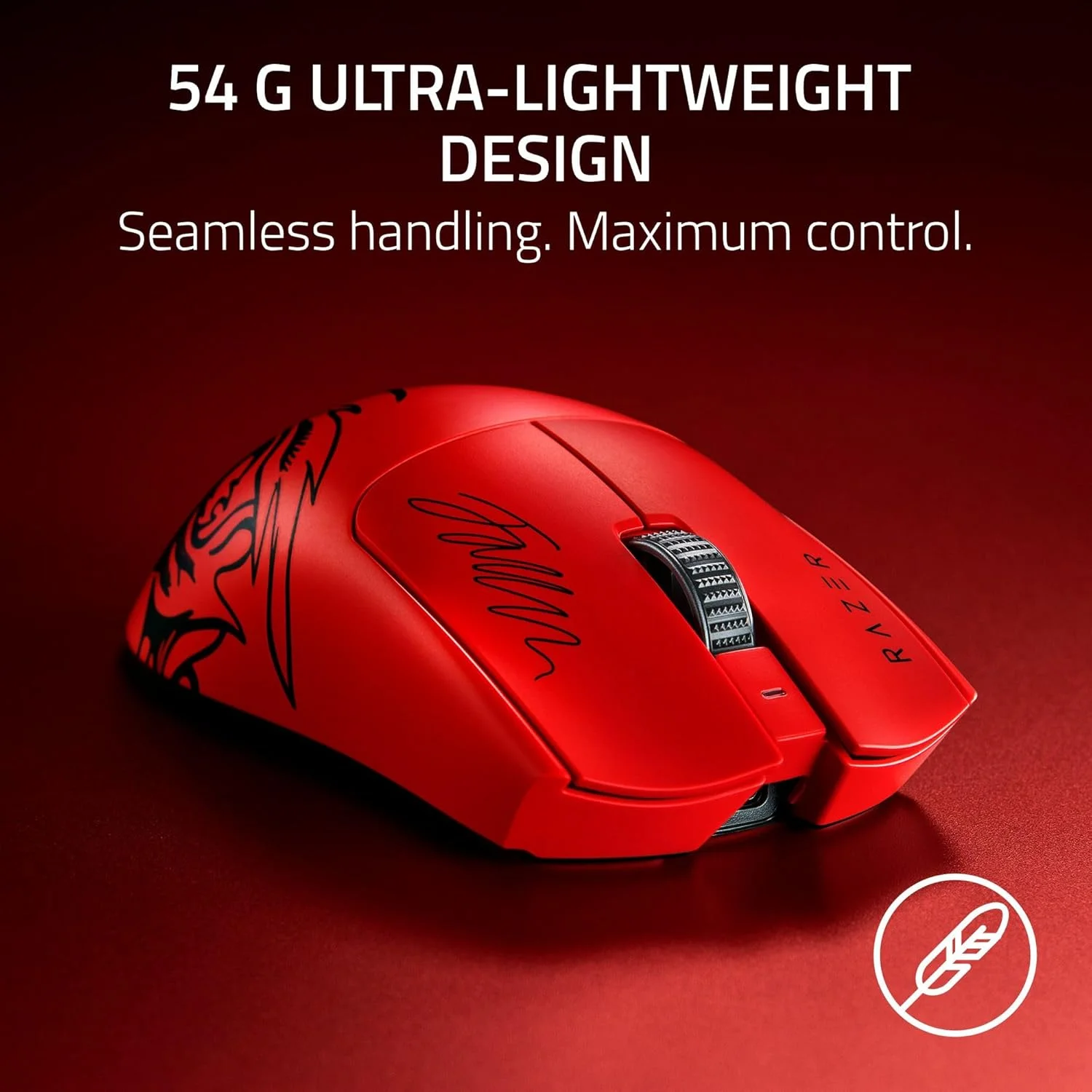 ماوس گیمینگ بی‌سیم Razer Viper V3 Pro Esports: متقارن، فوق سبک 55 گرمی، نرخ نمونه‌برداری 8K، حسگر اپتیکال 35K DPI، سوییچ‌های اپتیکال Gen3، 8 دکمه قابل برنامه‌ریزی، عمر باتری 95 ساعته - نسخه Faker