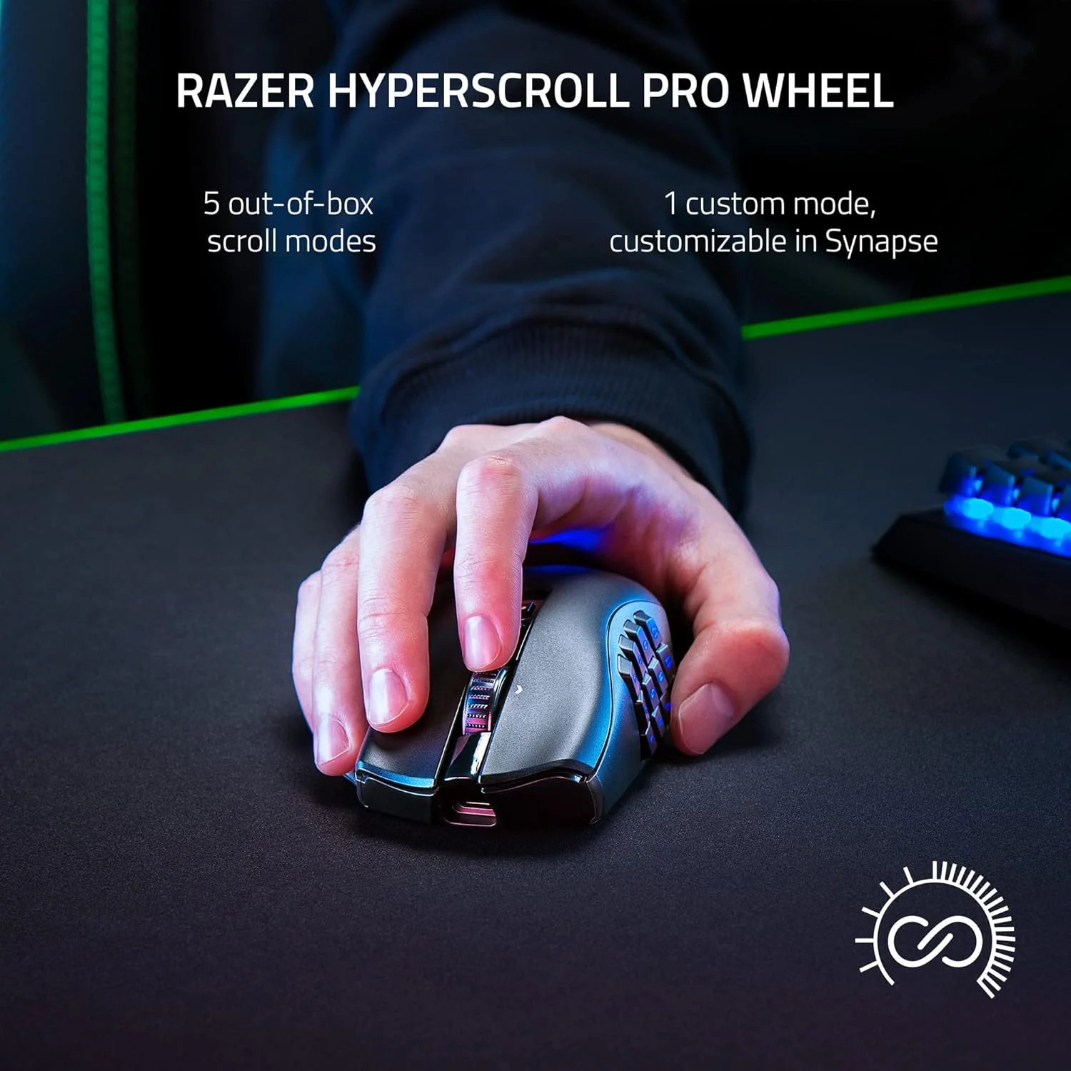 موس گیمینگ بی سیم Razer Naga V2 Pro: دارای صفحات جانبی قابل تعویض با پیکربندی های 2، 6 و 12 دکمه - حسگر اپتیکال Focus+ 20K DPI - سریعترین سوئیچ موس گیمینگ - نورپردازی Chroma RGB موس گیمینگ بی سیم Razer Naga V2 Pro: دارای صفحات جانبی قابل تعویض با پیکربندی های 2، 6 و 12 دکمه - حسگر اپتیکال Focus+ 20K DPI - سریعترین سوئیچ موس گیمینگ - نورپردازی Chroma RGB