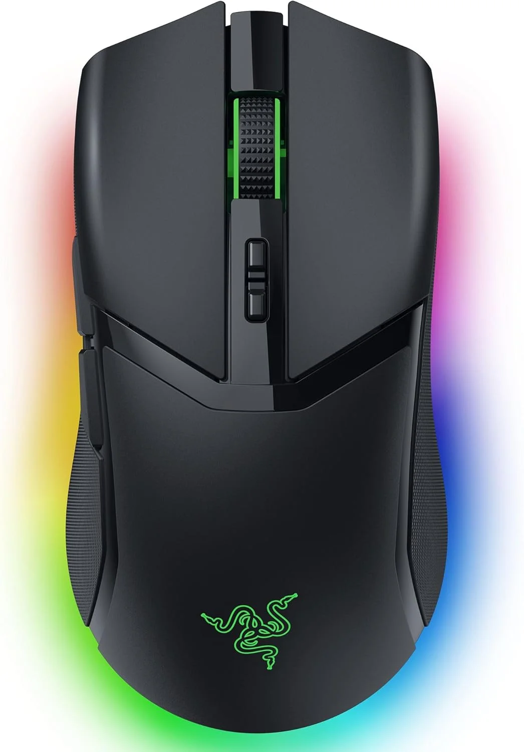 موس گیمینگ بی‌سیم Razer Cobra Pro: دارای 10 کنترل قابل تنظیم - نورپردازی Chroma RGB - سنسور اپتیکال 30K - سوییچ‌های نسل 3 - 2.4GHz، بلوتوث و USB Type C - عمر باتری تا 170 ساعت - مشکی