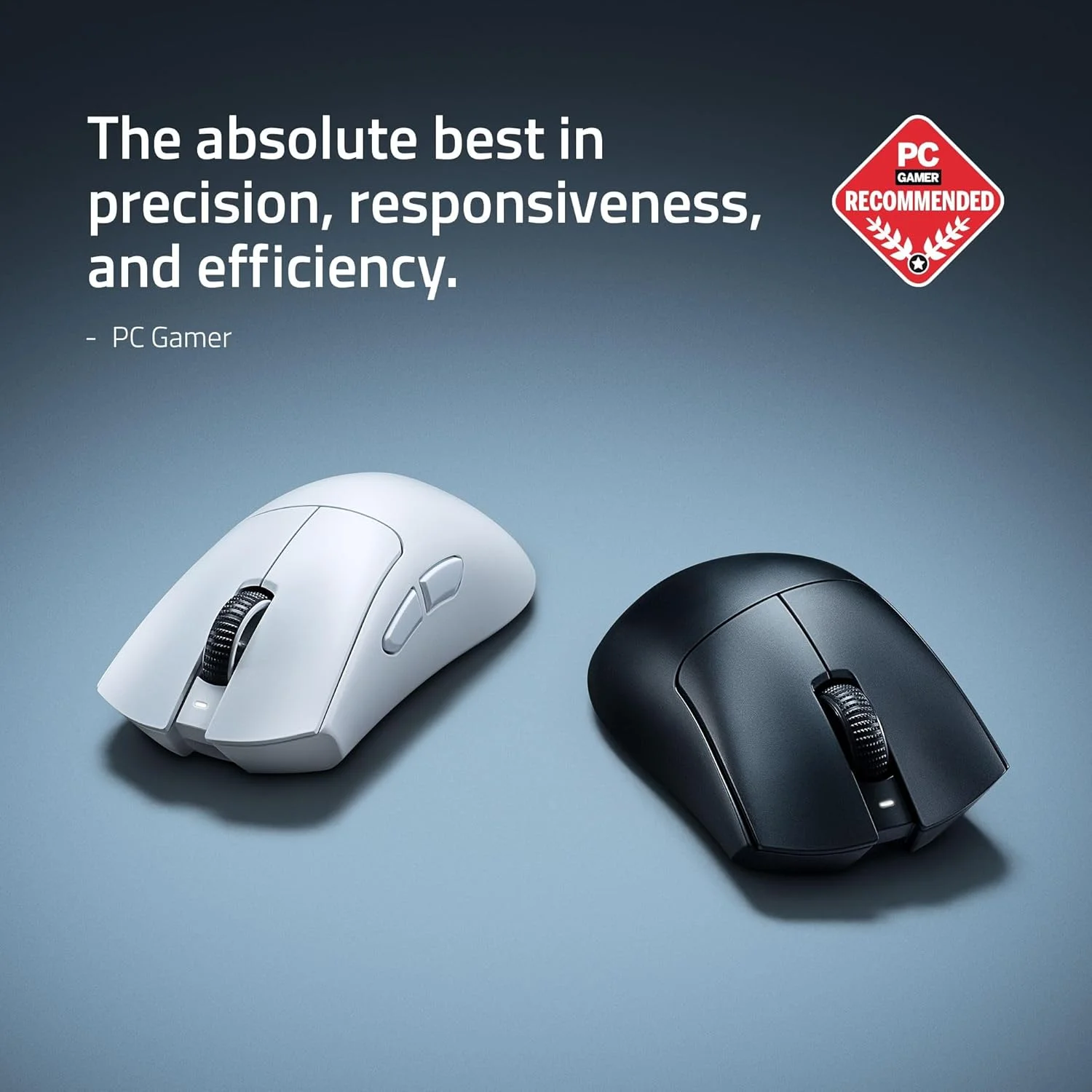 موس گیمینگ بی‌سیم Razer DeathAdder V4 Pro: وزن سبک 56 گرم - HyperSpeed Wireless Gen-2 - اسکرول اپتیکال - سوییچ‌های اپتیکال نسل 4 - سنسور Focus Pro 45K نسل 2 - تا 150 ساعت عمر باتری - مشکی
