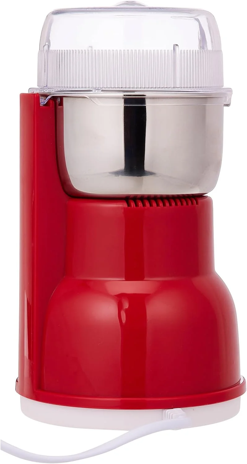 آسیاب قهوه برقی 150 وات جیپاس - تیغه فولاد ضد زنگ | فنجان فولاد ضد زنگ برای آسیاب کردن، محافظت در برابر گرمای بیش از حد GCG5440 | کاسه فولادی قابل جابجایی آسیاب قهوه برقی 150 وات جیپاس - تیغه فولاد ضد زنگ | فنجان فولاد ضد زنگ برای آسیاب کردن، محافظت در برابر گرمای بیش از حد GCG5440 | کاسه فولادی قابل جابجایی