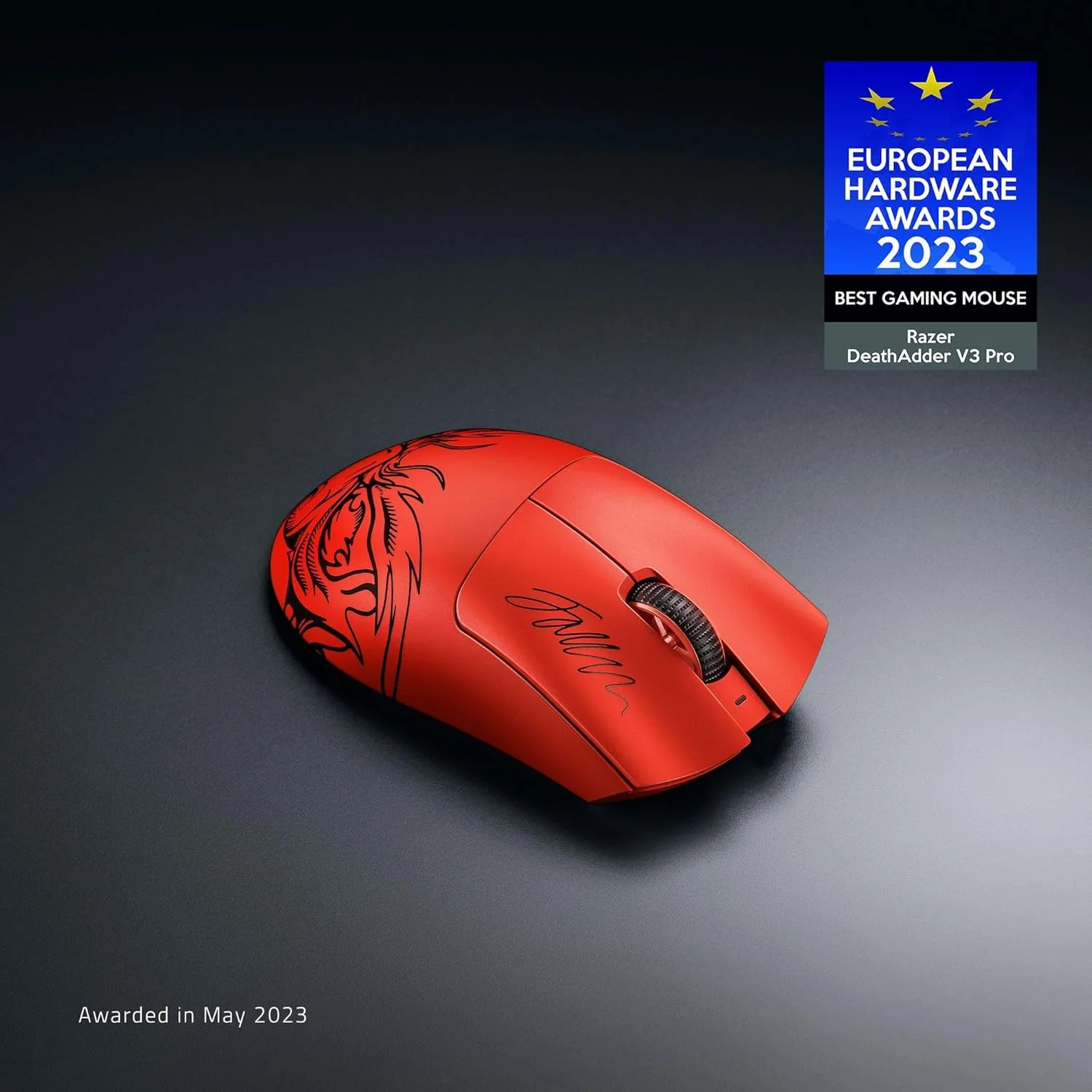 موس گیمینگ بی‌سیم Razer DeathAdder V3 Pro: وزن سبک 63 گرم - حسگر اپتیکال Focus Pro 30K - سوییچ‌های اپتیکال نسل 3 - بی‌سیم HyperSpeed - 5 دکمه قابل برنامه‌ریزی - 90 ساعت عمر باتری - نسخه Faker