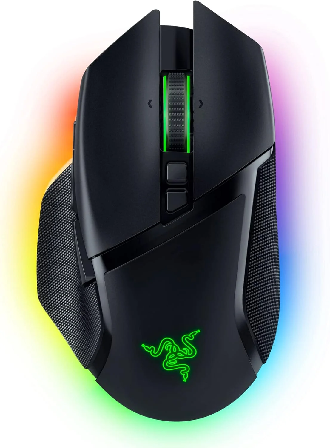 موس گیمینگ بی‌سیم Razer Basilisk V3 Pro: چرخ اسکرول HyperScroll - حسگر اپتیکال 30K DPI - سوییچ‌های اپتیکال نسل 3 - نورپردازی Chroma RGB با 13 ناحیه - 13 کنترل قابل برنامه‌ریزی - 3 حالت اتصال - مشکی