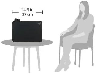 ماوس پد گیمینگ Razer Firefly V2 با سطح سخت (سطح میکرو بافت، نگهدارنده کابل، نورپردازی RGB Chroma) مشکی