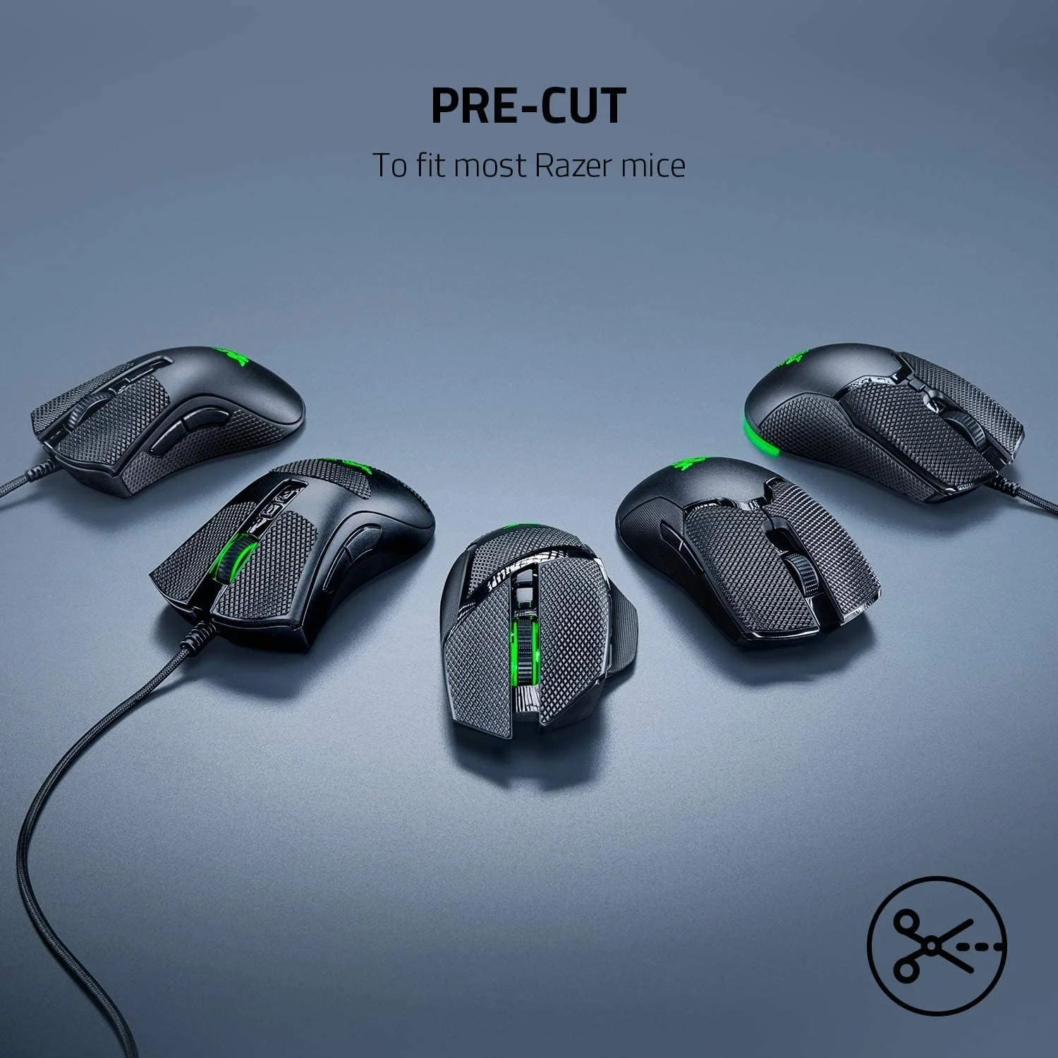 نوار چسب ضد لغزش ماوس Razer - برای Razer DeathAdder V2 Mini: طراحی خود چسب - برش خورده