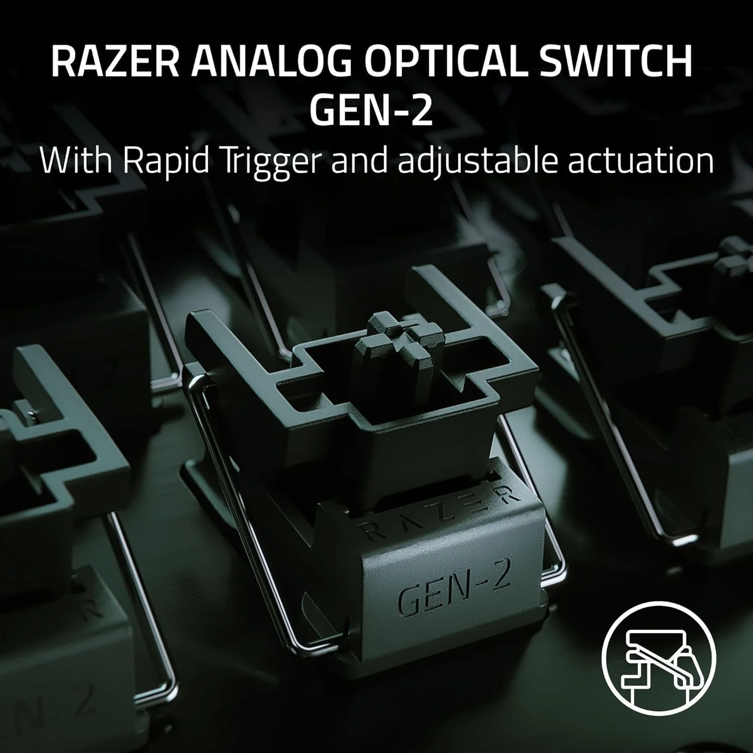 کیبورد گیمینگ 60% Razer Huntsman V3 Pro Mini، سوییچهای اپتیکال آنالوگ با Rapid Trigger و Actuation قابل تنظیم، تنظیمات داخلی، کلیدهای Mod دو منظوره، کلیدهای PBT Doubleshot - مشکی کیبورد گیمینگ 60% Razer Huntsman V3 Pro Mini، سوییچهای اپتیکال آنالوگ با Rapid Trigger و Actuation قابل تنظیم، تنظیمات داخلی، کلیدهای Mod دو منظوره، کلیدهای PBT Doubleshot - مشکی
