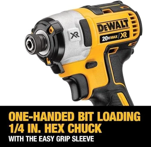 دریل پیچ گوشتی ضربه ای 20 ولت ماکس XR دیوالت، براشلس، 3 سرعته، 1/4 اینچ، فقط ابزار (DCF887B) - لوازم جانبی Deal Express دریل پیچ گوشتی ضربه ای 20 ولت ماکس XR دیوالت، براشلس، 3 سرعته، 1/4 اینچ، فقط ابزار (DCF887B) - لوازم جانبی Deal Express