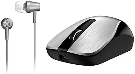 مجموعه ماوس Genius با هدست MH-8015 هوشمند اکو Hairline متالیک قابل شارژ با برنامه هوشمند Genius، نقره ای مجموعه ماوس Genius با هدست MH-8015 هوشمند اکو Hairline متالیک قابل شارژ با برنامه هوشمند Genius، نقره ای