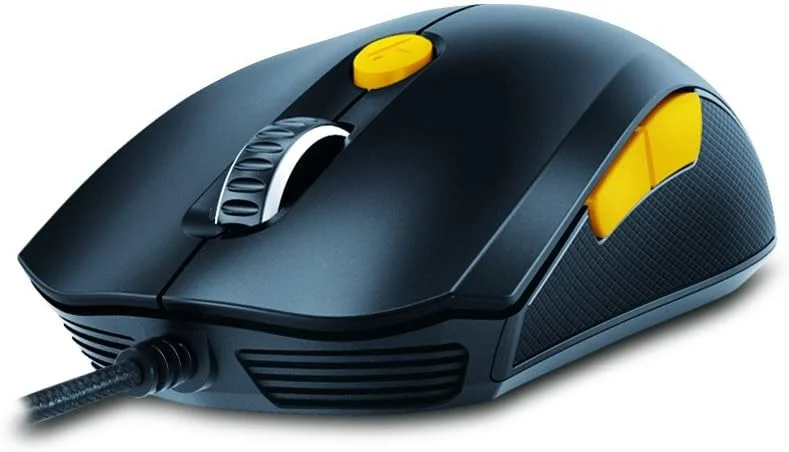 موس لیزری جنیوس GX M6-600 اسکورپیون - مشکی و زرد
