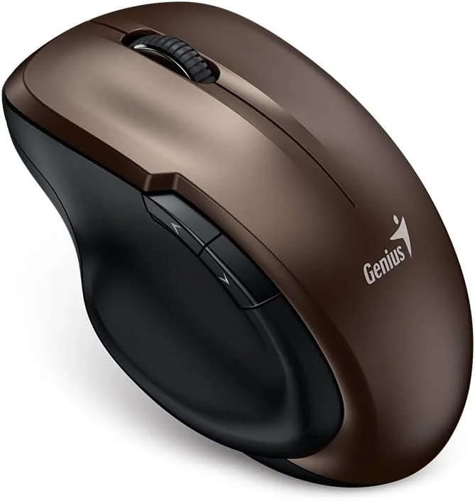 موس بی سیم ارگونومیک Genius Ergo 8200S، طراحی ارگونومیک، کلیک بی صدا، قهوه ای (شکلاتی) موس بی سیم ارگونومیک Genius Ergo 8200S، طراحی ارگونومیک، کلیک بی صدا، قهوه ای (شکلاتی)
