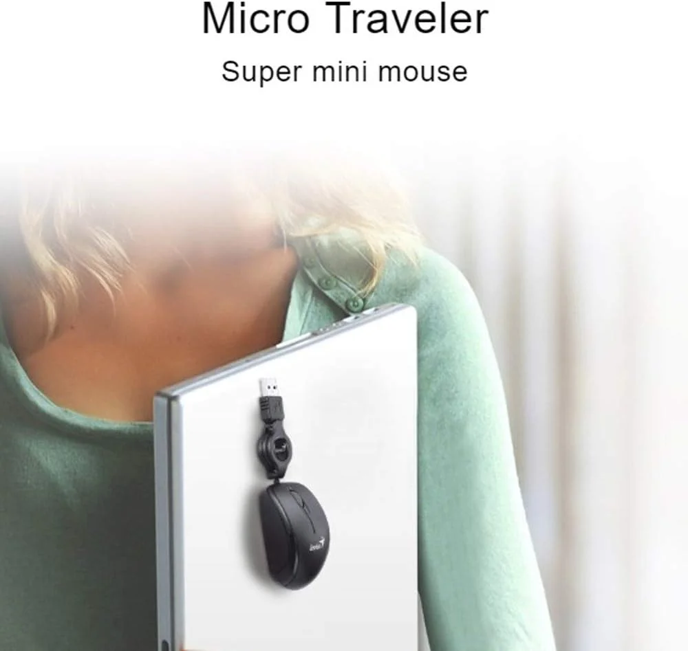 موش میکرو تراولر Genius 31010100101 - مشکی