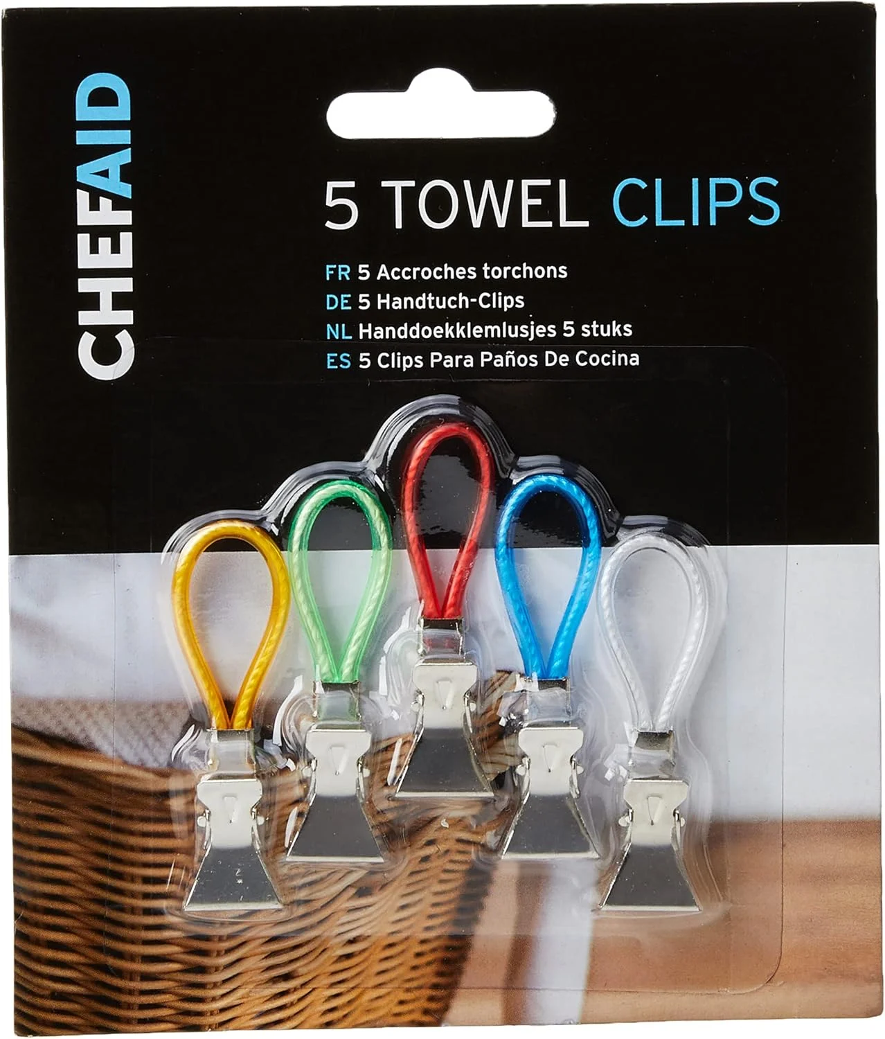 گیره حوله آشپزخانه Chef Aid (پنج عددی)