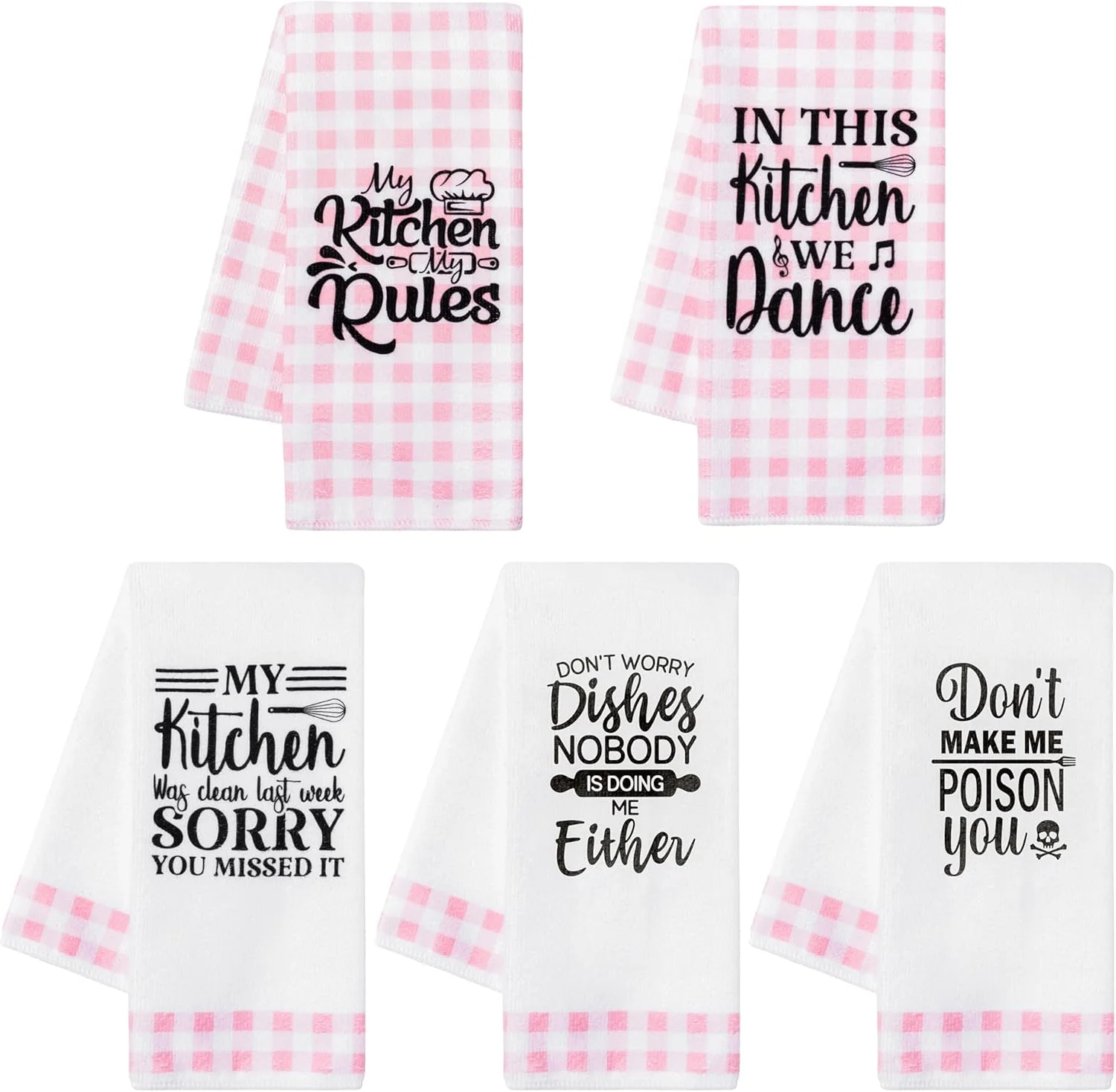 دستمال آشپزخانه صورتی BIGTHREE، 5 عدد دستمال سفره پنبه ای زود خشک شونده، نرم و فوق العاده جاذب، مناسب منزل، عروسی، مهمانی، بوفه، و هدیه خانه نویی، 40×60 سانتی متر دستمال آشپزخانه صورتی BIGTHREE، 5 عدد دستمال سفره پنبه ای زود خشک شونده، نرم و فوق العاده جاذب، مناسب منزل، عروسی، مهمانی، بوفه، و هدیه خانه نویی، 40×60 سانتی متر