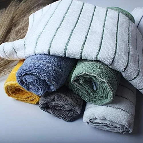 دستمال آشپزخانه BFBMQYJ، دستمال سفره فوق العاده جاذب، دستمال بزرگ و ضخیم، ضد روغن و قابل استفاده مجدد، طرح راه راه 2 خاکستری و 2 سفید دستمال آشپزخانه BFBMQYJ، دستمال سفره فوق العاده جاذب، دستمال بزرگ و ضخیم، ضد روغن و قابل استفاده مجدد، طرح راه راه 2 خاکستری و 2 سفید