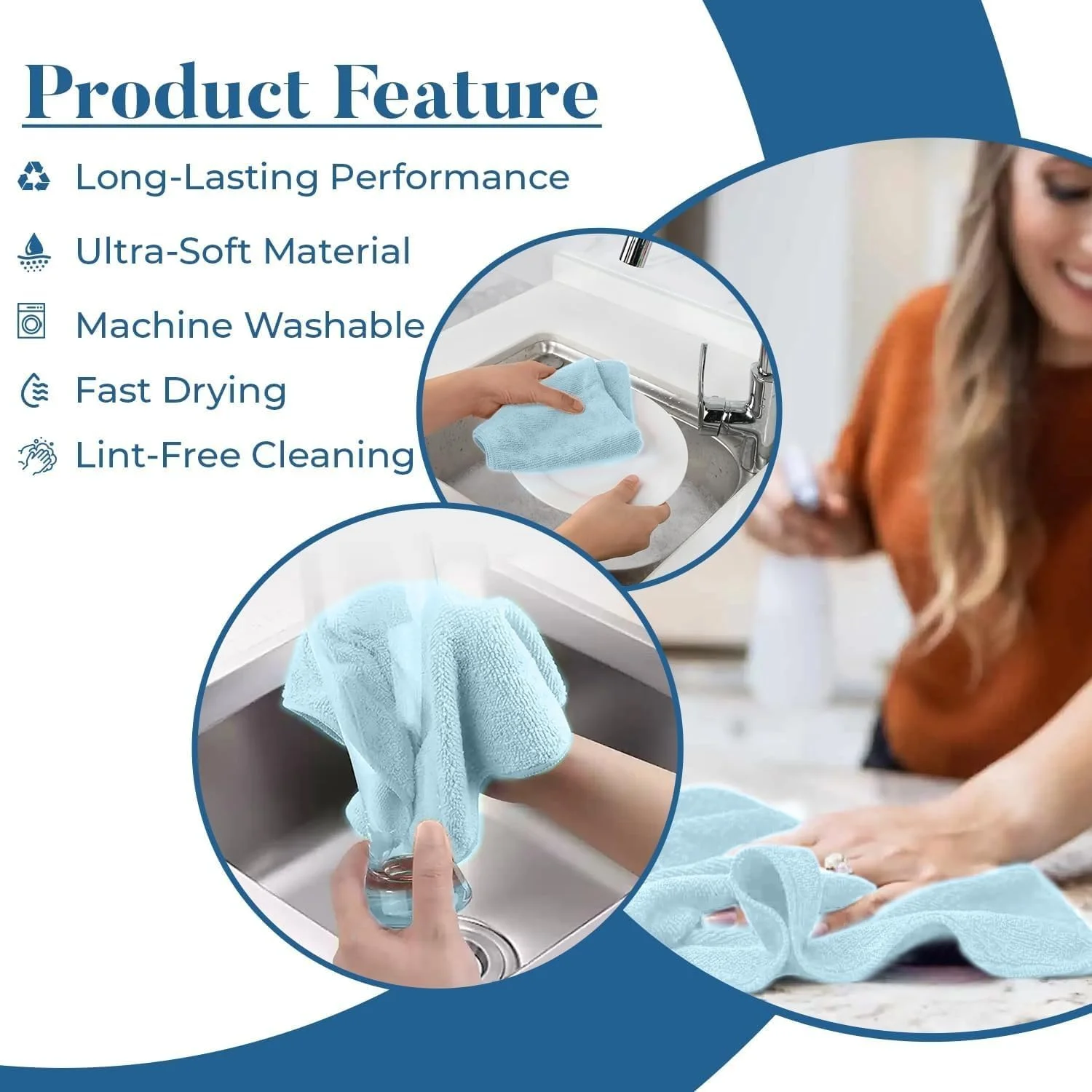 دستمال میکروفایبر نظافتی – 30x30 سانتی متر | حوله چندبار مصرف و جداشدنی برای آشپزخانه، شیشه و نظافت منزل - بنفش دستمال میکروفایبر نظافتی – 30x30 سانتی متر | حوله چندبار مصرف و جداشدنی برای آشپزخانه، شیشه و نظافت منزل - بنفش